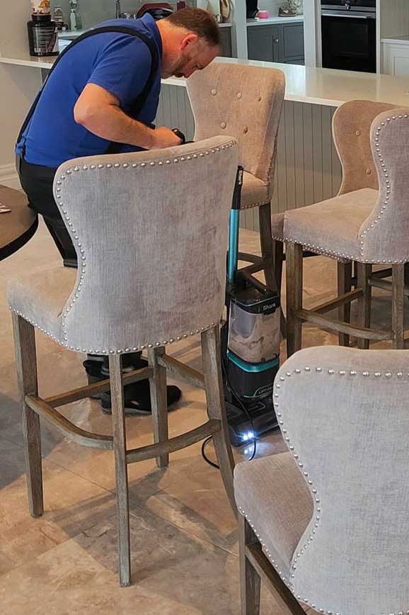 Restoring commercial upholstery