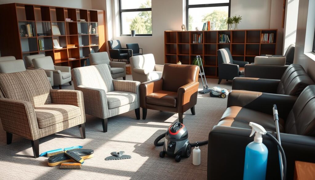 office furniture cleaning preparation